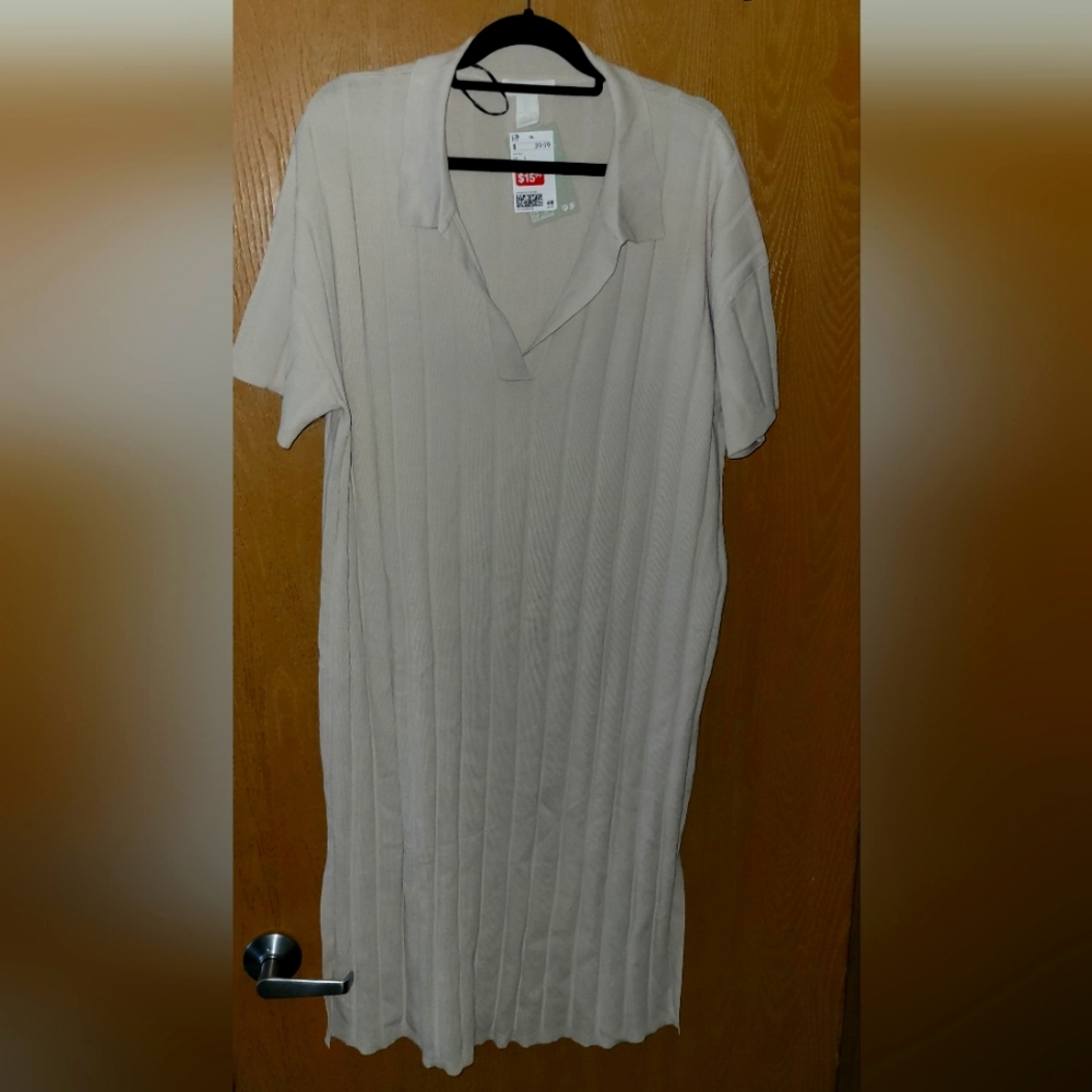 Short sleeve long dress
